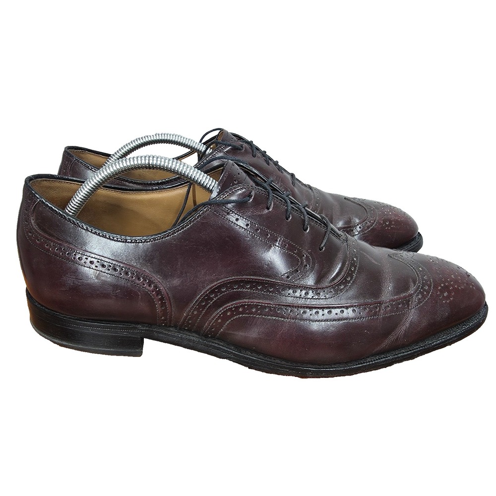 Johnston & Murphy Limited Dress Shoes Mens 10.5 D/B Brown Leather Wingtip